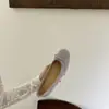 Academia de Fin de Semana ~ Zapatos de Ballet para Mujer con Punta Redonda y Moño, Suela Suave de Gamuza, Cordones de Mary Jane Adelgazantes