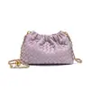 Bolso de Cadena Dopamina Dulce Fresco Bolso Nube Tejido a Mano Textura Exquisita Primavera Verano Hebilla Magnética Bolso de Hombro Único Bolso Cruzado