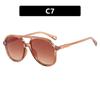 Gafas de Sol Doble Barra Forma de Sapo 2025 Nuevas Gafas de Sol Retro Celebridad de Internet Ins Europeas y Americanas Gafas de Sol para Conducir para Hombre y Mujer