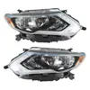 Adecuado para X-Trail Rogue 2017-2019 Ensamblaje de Faro con Lente Transparente Izquierdo y Derecho 260106Fl0A