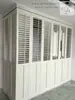 Armario Plegable de Madera Maciza con Puertas de Lamas, Vestidor, Trastero, Biombo de Lamas, Divisor, Armario Corredero con Puertas de Lamas