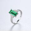 Anillo para Mujer PAG & MAG Europeo y Americano Anillo de Plata 925 Color Esmeralda Tesoro Nueva Moda Alto Sentido Transfronterizo Especial