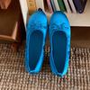 Zapatos Planos de una Sola Capa Blancos Franceses de Punta Redonda y Boca Baja para Mujer 2024 Nuevo Llegada Verano Vestido Combinan con Todo Retro Mary Jane