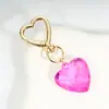 Personalidade Popular Transfronteiriça Doce Feminina Coração Forma Acrílico Cristal Bolsa Criativa Chaveiro Pingente