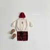 25 Camisetas Nuevas de Otoño e Invierno Estilo Ins Tema Navideño Tops de Manga Larga para Bebé Sudaderas para Niños Ropa Navideña