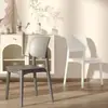 Silla de comedor de plástico engrosado estilo nórdico, cómoda para sentarse a largo plazo, con respaldo, adecuada para uso doméstico y comercial, silla de diseño sencillo y para el tiempo libre