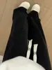 Calça de Veludo Cotelê Wide Leg Preta para Mulheres, Estilo Fino para Primavera e Outono, Tamanho Grande, Perna Reta para Afinar, Calça Casual