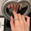 Anillo Súper Brillante de Circonita Estrellada para Mujer, Lujo Accesible, Gama Alta, Único, Exquisito, Moderno y a la Moda
