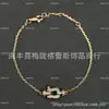 Pulsera de Tobillo Fredog Versión Hebilla de Herradura para Mujer Plata de Ley 925 Lujo Ligero Moda Simple Sensación de Alta Gama Cadena de Oro Rosa