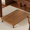 Soporte de Escritorio para Host de Computadora de Madera Maciza Estante de Almacenamiento para Impresora Oficina Multifuncional Base de Gabinete de PC de Madera de Pie