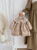 Vestido Nuevo Estilo Primavera y Otoño 2026 para Niña Pequeña, Lindo y Dulce, Estilo Coreano, con Encaje, Estilo Academia, Manga Larga