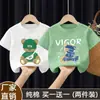 Roupas de Verão Novas para Crianças Maiores 2026, Tops de Verão Frescos e Estilosos para Meninos, Camisetas de Algodão de Manga Curta da Moda para Meninos