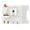 Cubierta de Tubería para Calentador de Agua a Gas Panel Decorativo de Pared para Cocina Tablero Perforado Decorativo sin Taladro Estante para Tapa de Olla