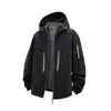 Moletom Cardigan de Inverno Masculino de Alta Qualidade, Impermeável, à Prova de Vento e Quente, Moletom Tendência e Fashion para Esportes ao Ar Livre