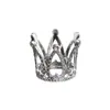 Decoração de Bolo Pequena Coroa Retro Mini Coroas de Aniversário Infantis Ornamentos Princesa Coroa de Metal Dourada e Prateada