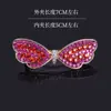 Grampo de cabelo de cristal com laço estilo coreano, adorno de cabeça de alta qualidade, elegante, versátil, para o cabelo de trás de meninas, com mola