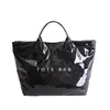 Bolsa Tote Grande de Couro Sintético Vintage para Mulheres 2026 Nova PVC Ruiying Nicho Design Simples com Letras Bolsa de Mão Versátil
