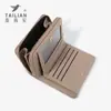 Nueva Cartera de Cuadros Talian para Mujer, Corta, Compacta, Ultradelgada, Simple, Popular, Billetera para Monedas de Estudiante