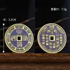 Nuevo Colgante de Cinco Colores del Dios de la Riqueza para Coche, Regalo para Atraer Riqueza, Ojo del Dios de la Riqueza Metal Flor de Ciruelo Dinero Colgante Decoración Interior de Coche