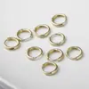 Aretes de Oro Relleno de 14k que Conservan el Color Anillo Anillo Liso Hebilla de Oreja Simple Accesorios de Joyería para Orejas Versátiles DIY Material