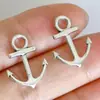 Accesorios de Ancla de Plata Antigua Retro Materiales para Joyería Hecha a Mano DIY Accesorios para Pulsera, Collar, Aretes, Colgante Marino