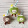 Pingente Fofo de Pelúcia de Coco Boneca Desenho Animado Brinquedo de Fruta Charme de Bolsa Presente Lembrança de Coco de Hainan