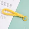 Lanyard de Felpa de Color Sólido para Teléfono Móvil Cuerda Corta para Muñeca Multicolor Llavero Creativo Cuerda Anti-Pérdida Lanyard para Funda de Teléfono Móvil Venta al por Mayor