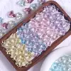 Contas Perfuradas de Vidro de Cristal Borboleta Colorida Contas Doces DIY Feito à Mão Contas Soltas Colar Pulseira Acessórios de Joias