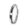 Anillos de Pareja del Principito y la Rosa de Plata Pura 999, Anillos de Plata de Ley Estilo Lujo Esmaltado para Hombres y Mujeres, Anillos de Dibujos Animados