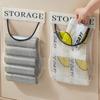Saco plástico, saco de armazenamento, artefato, saco de armazenamento montado na parede, armazenamento de saco plástico de grande capacidade Velcro bolso de rede