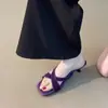 Sandalias de Tacón Alto Francesas de Moda Versátiles de Verano 2026, Estilo Nuevo, con Tiras Cruzadas, Punta Cuadrada Abierta, Tacón Medio