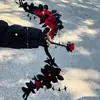 Bastón Torcido de Halloween Estilo Gótico Rosa Espina Bastón de Mano Paquete de Materiales DIY Varita Mágica Luminosa Creativa para Niños