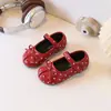 Zapatos de Princesa Estilo Coreano para Niñas 2026 Otoño Nueva Llegada Bebé Retro Lunares Zapatos Casuales Niños Lazo Zapatos Pequeños de Cuero