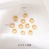 Accesorios de Oro Real de 24K Cuentas Espaciadoras Exquisitos Huecos con Agujero Pasante Accesorios Accesorios para Collares Hechos a Mano Joyería DIY Venta Directa de Fábrica