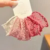 Elásticos de Cabelo Coloridos Vazados Estilo Coreano para Mulheres, Tiaras de Cabelo de Alta Qualidade para Crianças, Cordas de Cabelo para Rabo de Cavalo Alto, Acessórios de Cabelo de Borracha de Alta Elasticidade