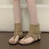 Sandalias de Espiga para Mujer 2026 Nueva Tendencia de Verano Versátil Diseño Único Chanclas Planas Casuales para Mujer