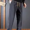 Pantalones deportivos de otoño e invierno para hombre, comercio exterior, marca de moda, forro polar, versátiles, gruesos, holgados, de pierna recta, joggers casuales
