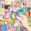 50 Pegatinas Decorativas de Papelería Graffiti Impermeables de Aspecto Elegante, Sin Repetir, Pintadas a Mano, para Bolsas de Documentos, Cajas de Papelería en Stock