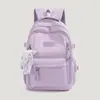 Mochila de Nylon de Doble Capa Grande y Sencilla, Modelo Nuevo de Verano 2026, para Estudiantes de Secundaria, Preparatoria y Universidad