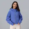 Chaqueta Deportiva con Capucha y Cremallera de Terciopelo Otoño e Invierno Nuevo Estilo para Buceo para Mujer Sudadera Holgada Casual Top de Yoga