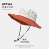 Sombrero de Pescador Protector Solar de Color Bloqueado Estilo Japonés para Exteriores, Verano, Secado Rápido, Transpirable, Sombrero de Senderismo para Mujeres, Visera Solar para Pesca, Sombrero de Sol para Hombres