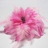 Broche de flores de seda, nuevo tocado de actuación para niños, ramillete de flores, traje de flores, flor grande, pluma, accesorios para el cabello, ropa, tulipán