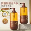 Shampoo antiqueda e fixador com essência herbal de folha de cipreste para reduzir a quebra, controlar a oleosidade e deixar o cabelo refrescado e volumoso.