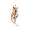 Nuevo Broche de Espiga de Trigo para Mujer, Lujo de Alta Gama Elegante Elegante Corsage Diseño Nicho Accesorios Pin para Abrigo de Traje