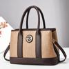 Bolsa feminina 2024 nova atmosfera bolsa de ombro moda europeia e americana simples bolsa de ombro bolsa grande uma geração de cabelo