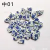 Fragmentos Pequeños de Porcelana Azul y Blanca Azulejos Granulares Azules y Blancos Trabajo Cerámico Irregular Hecho a Mano Al por Mayor Metabo