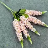 Vendas diretas do fabricante para comércio exterior: Jacinto artificial de 5 galhos e grama de peixe dourado no atacado, flores artificiais, buquês de flores de seda para decoração de casa e casamento