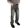 Tienda Independiente Verano 2026 Moda Americana Vintage para Hombre Color Bloque Versátil Jeans Grises En Stock Moderno