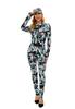 Bar Europeu e Americano Camuflagem Slim-Fit Conjunto de Vestido Roupa Esportiva Feminina Roupa de Exterior Feminina Soldado Feminina Sexy Festa Dj