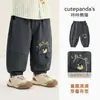 Pantalones Tejidos para Niños Kaka Panda Pantalones para Niños Pantalones para Niñas Ropa de Otoño para Niños Pantalones Largos de Bebé Pantalones Casuales para Bebés